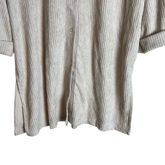 NWT! Nasty gal ribbed 2 piece towel set in stone - Picture 7 of 12